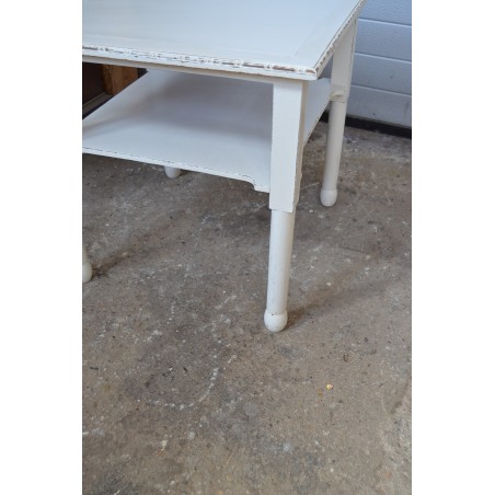 (10-798) Valge diivanilaud