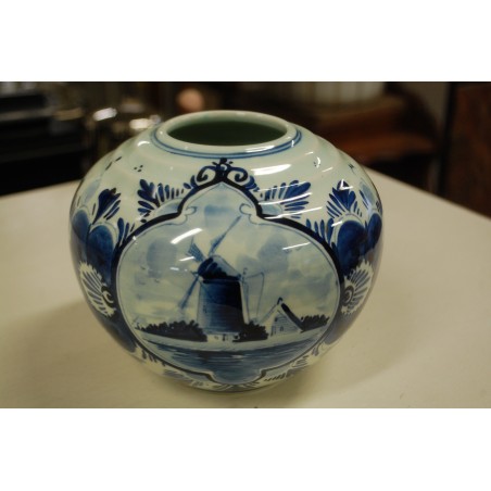 (n-5222) Delft-Blau käsitsimaalitud vaas
