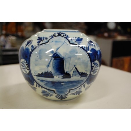 (n-5222) Delft-Blau käsitsimaalitud vaas