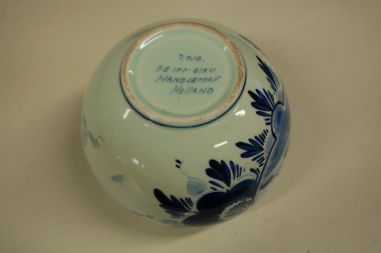 (n-5222) Delft-Blau käsitsimaalitud vaas