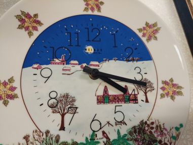 (n-3405) Weimar keraamilise sihverplaadiga seinakell