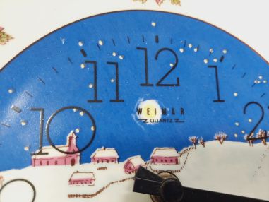 (n-3405) Weimar keraamilise sihverplaadiga seinakell