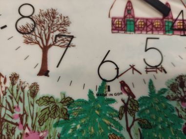 (n-3405) Weimar keraamilise sihverplaadiga seinakell