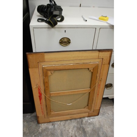 (P-843) Hoone vaatega maal, signeeritud