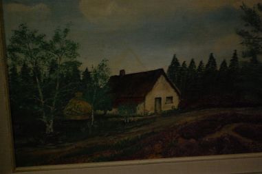 (P-848) Talumotiiv lõuendil maal, signeeritud