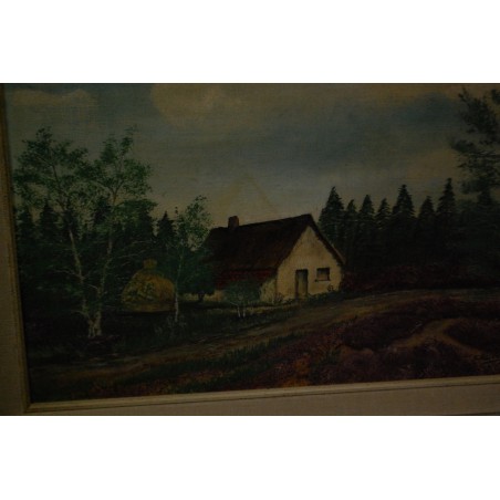 (P-848) Talumotiiv lõuendil maal, signeeritud