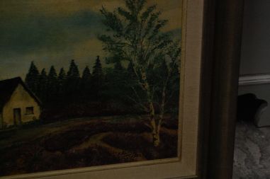 (P-848) Talumotiiv lõuendil maal, signeeritud