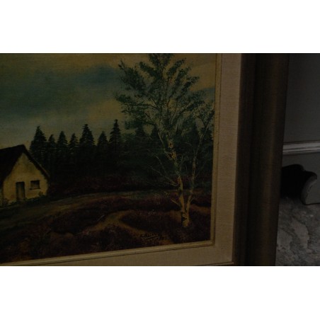 (P-848) Talumotiiv lõuendil maal, signeeritud