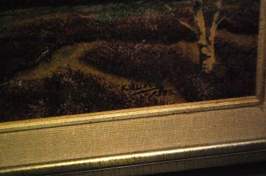 (P-848) Talumotiiv lõuendil maal, signeeritud