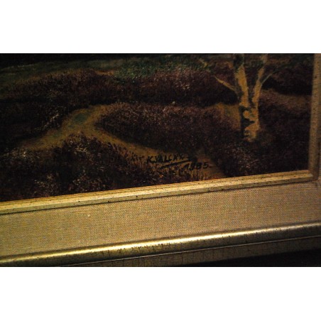 (P-848) Talumotiiv lõuendil maal, signeeritud