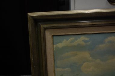 (P-848) Talumotiiv lõuendil maal, signeeritud