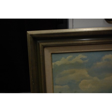 (P-848) Talumotiiv lõuendil maal, signeeritud