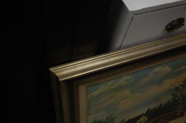 (P-848) Talumotiiv lõuendil maal, signeeritud