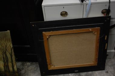 (P-848) Talumotiiv lõuendil maal, signeeritud