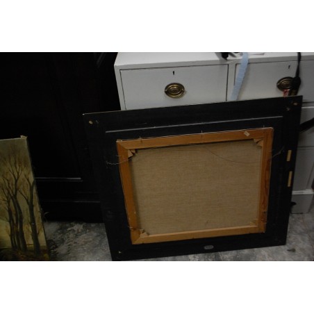 (P-848) Talumotiiv lõuendil maal, signeeritud