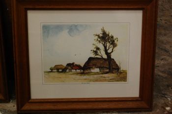 P-862) Kolmest pildist koosnev  Dirk Baksteeni raamitud trükireprod 2