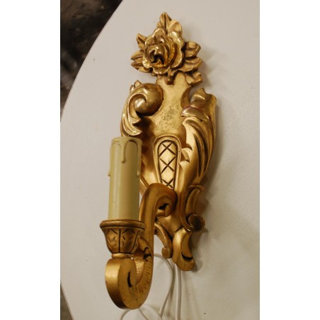 (L-301) Gustav stiilis puidust seinalamp