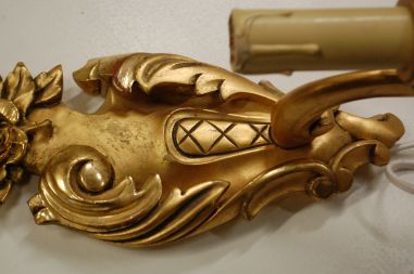 (L-301) Gustav stiilis puidust seinalamp