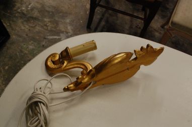 (L-301) Gustav stiilis puidust seinalamp