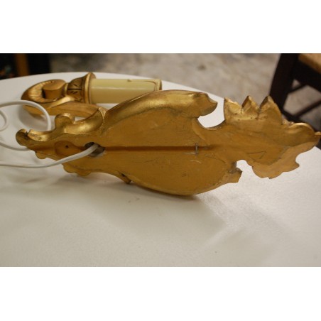 (L-301) Gustav stiilis puidust seinalamp