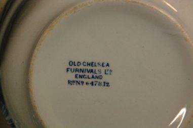 (n-5301/4)  Furnivals Limited Old Chelsea Rd nr 647812, pujongitassid-taldrikud, 3tk