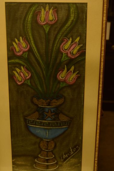 (P-571) Raamitud joonistus-pastell