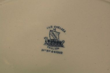 (n-5301/6)  Furnivals Limited Old Chelsea Rd nr 647812, väike ovaalne vaagen