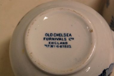 (n-5301/9)  Furnivals Limited Old Chelsea Rd nr 647812, koorekann ja suhkrukauss