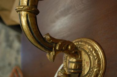 (L-318)  Seinalamp puidust korpusega 1 tk