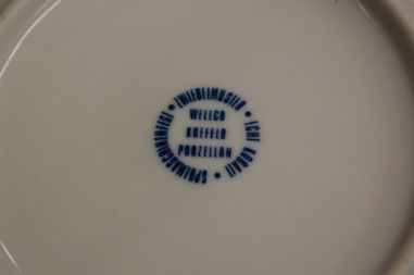 (n-5312/2) Wellco Krefeld Porzellan, sibulamustriga kauss