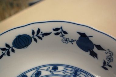 (n-5312/2) Wellco Krefeld Porzellan, sibulamustriga kauss