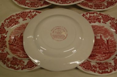 (n-5318/1) Enoch Wedgwood, Royal homes of Britain, salatitaldrikud, 6tk