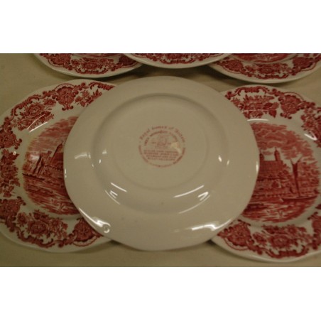(n-5318/1) Enoch Wedgwood, Royal homes of Britain, salatitaldrikud, 6tk