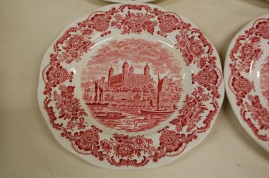 (n-5318/1) Enoch Wedgwood, Royal homes of Britain, salatitaldrikud, 6tk