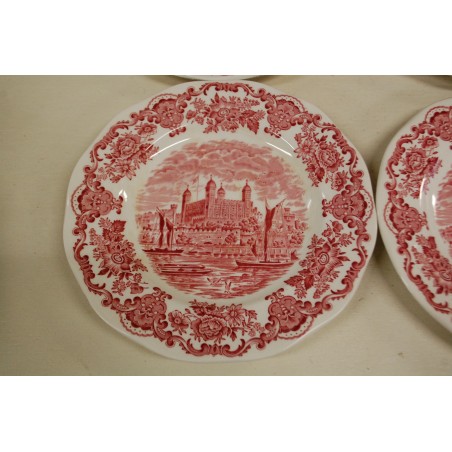 (n-5318/1) Enoch Wedgwood, Royal homes of Britain, salatitaldrikud, 6tk