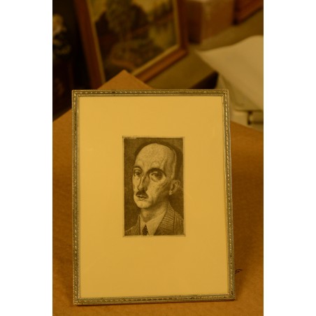 (P-640) Viiralt, trükirepro F.Mauriaci portree. Ofort. 1928