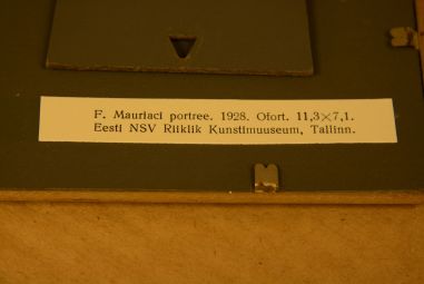 (P-640) Viiralt, trükirepro F.Mauriaci portree. Ofort. 1928