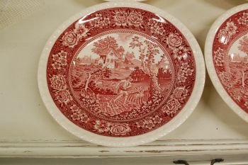 (n-5329/3) Villeroy & Boch Rusticana punased supi-pastataldrikud, 4tk 2