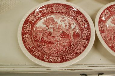 (n-5329/3) Villeroy & Boch Rusticana punased supi-pastataldrikud, 4tk