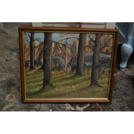 (P-872) Õlimaal lõuendil, mets