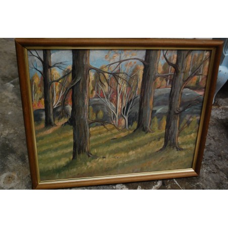 (P-872) Õlimaal lõuendil, mets