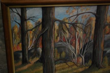 (P-872) Õlimaal lõuendil, mets