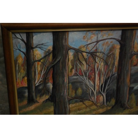 (P-872) Õlimaal lõuendil, mets