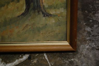 (P-872) Õlimaal lõuendil, mets