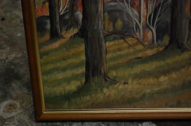 (P-872) Õlimaal lõuendil, mets