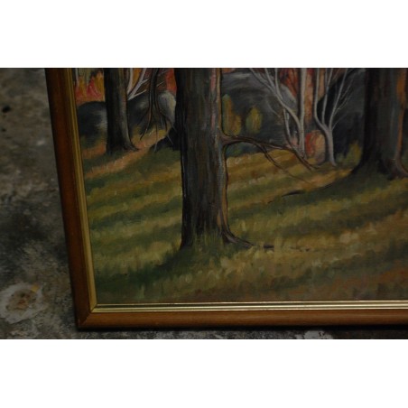 (P-872) Õlimaal lõuendil, mets