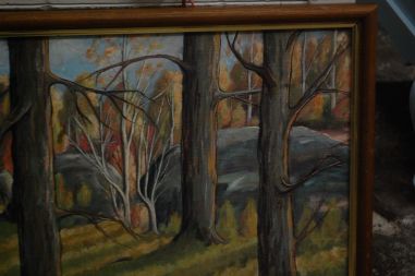 (P-872) Õlimaal lõuendil, mets