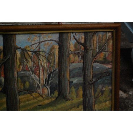 (P-872) Õlimaal lõuendil, mets