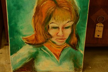 (P-505) Portree, õlimaal, raamita, signeeritud