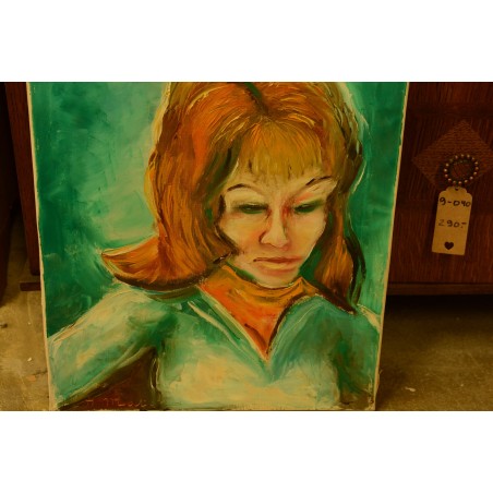 (P-505) Portree, õlimaal, raamita, signeeritud